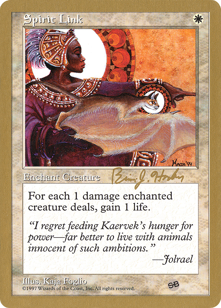 Image of Spirit Link - 1998 Brian Hacker (5ED) (SB) (WCD-) - World Championship Decks 1998