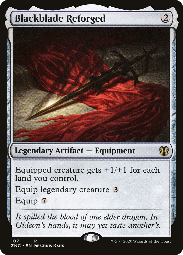 Image of Blackblade Reforged (ZNC-107) - Zendikar Rising Commander