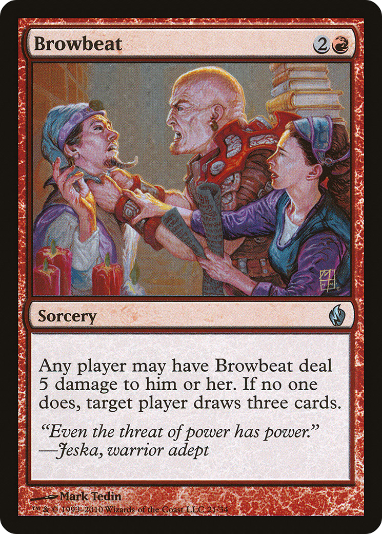 Image of Browbeat (PD2-021) - Premium Deck Series: Fire and Lightning Foil