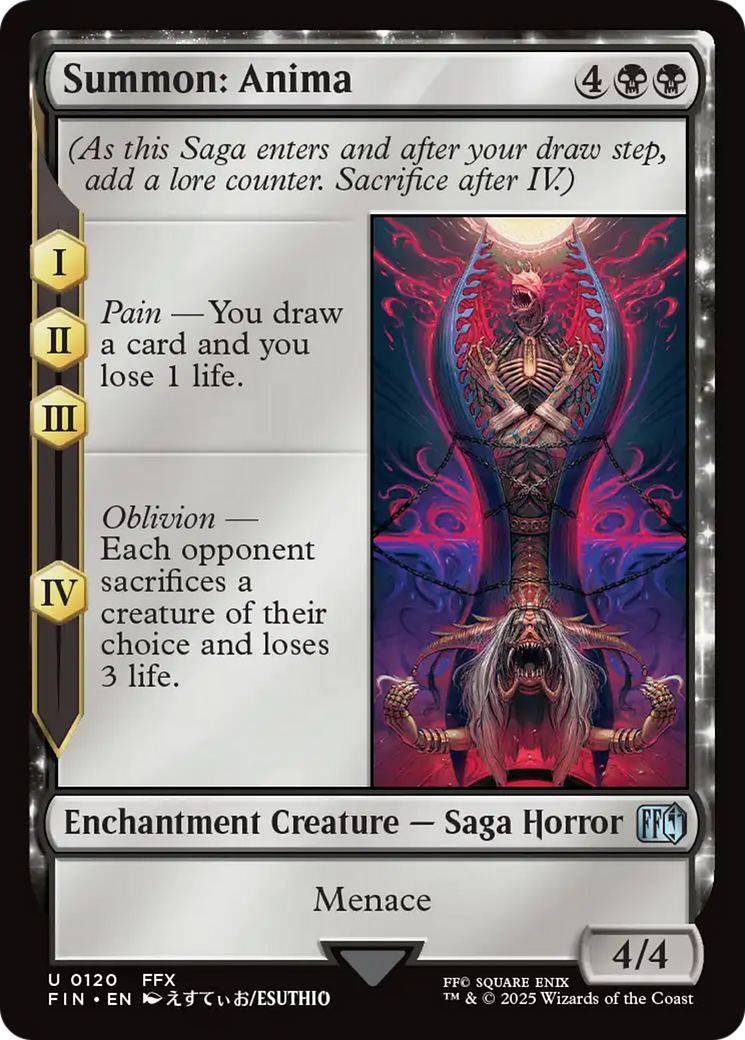 Image of Summon: Anima (FIN-120) - FINAL FANTASY: (enchantment) Foil