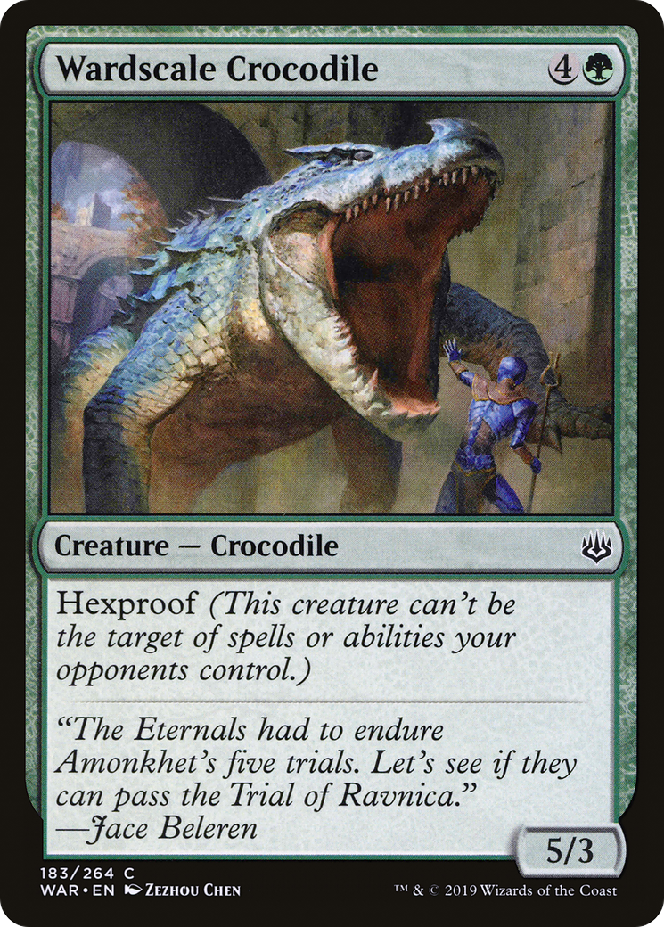 Image of Wardscale Crocodile (WAR-183) - War of the Spark Foil
