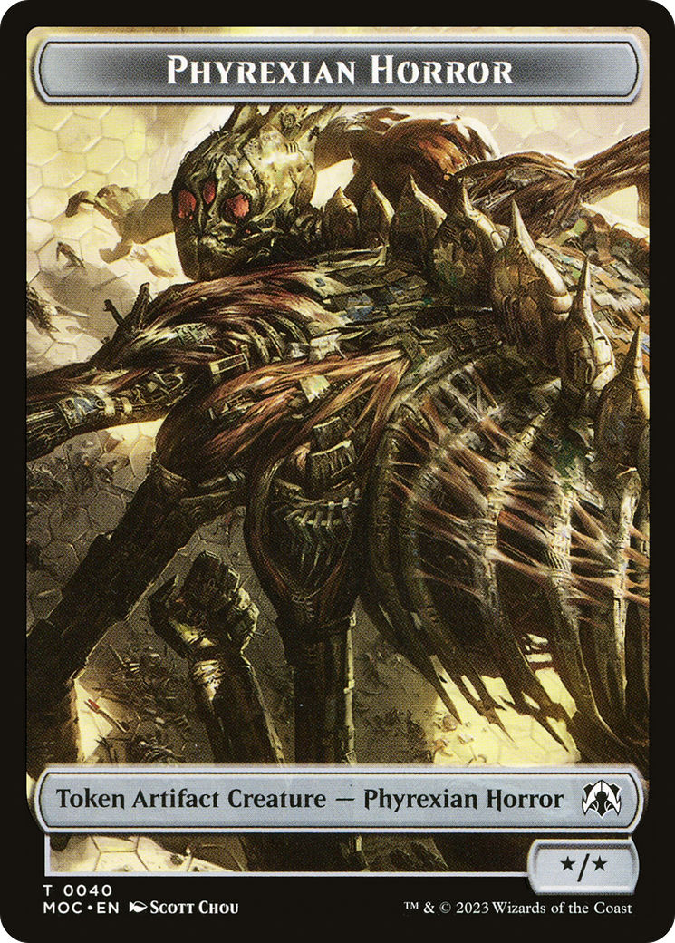 Image of Phyrexian Horror (TMOC-040) - March of the Machine Commander Tokens