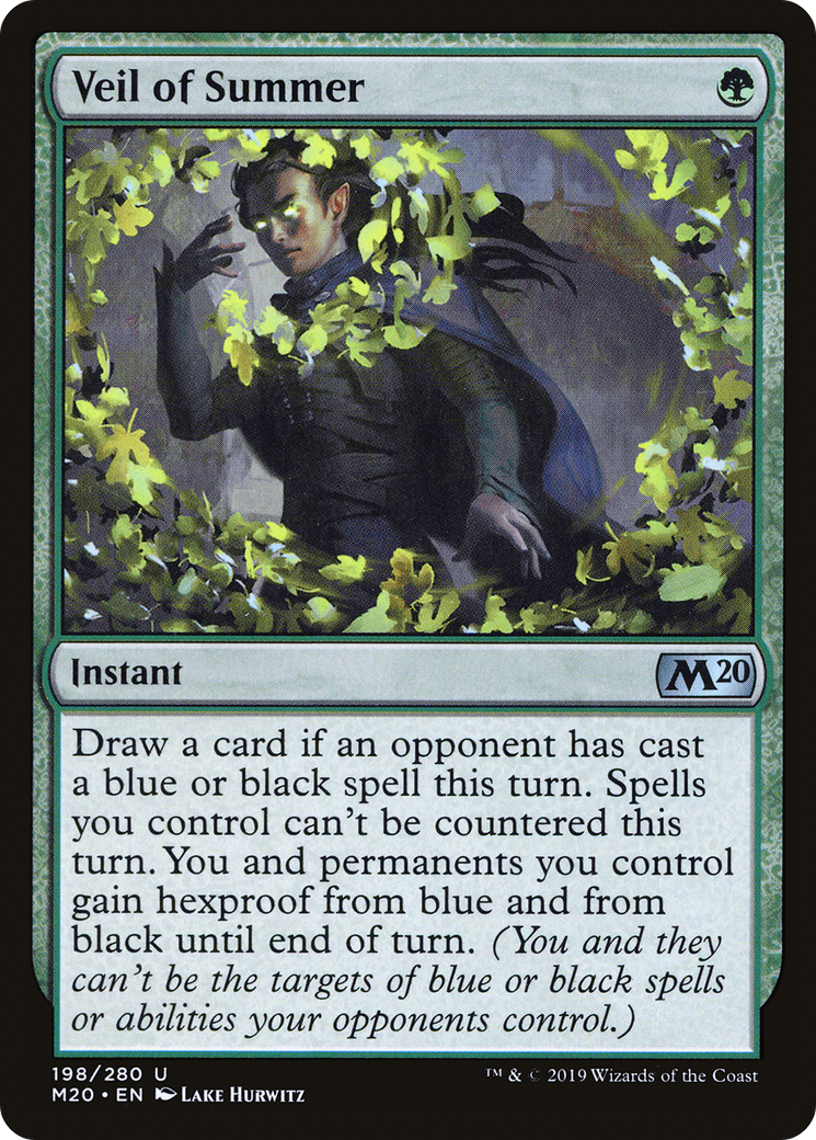 Image of Veil of Summer (M20-198) - Core Set 2020 Foil