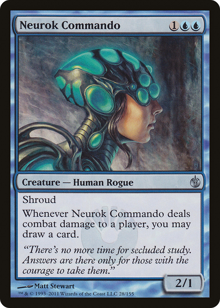 Image of Neurok Commando (MBS-028) - Mirrodin Besieged Foil