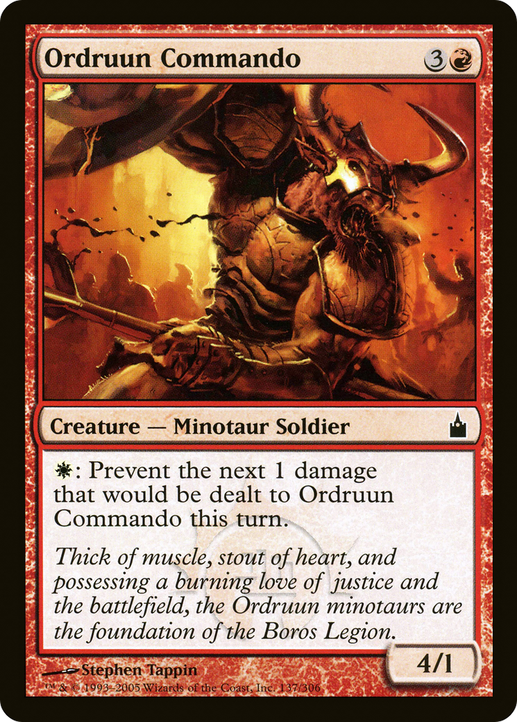 Image of Ordruun Commando (RAV-137) - Ravnica: City of Guilds Foil