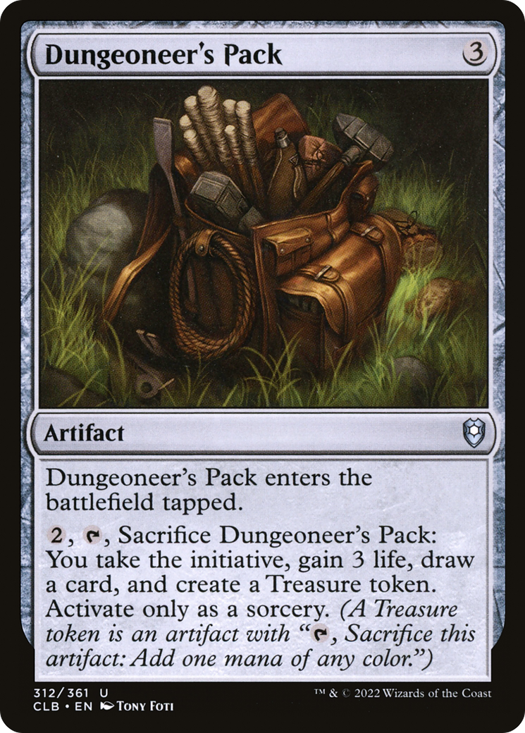 Image of Dungeoneer's Pack (CLB-312) - Commander Legends: Battle for Baldur's Gate Foil