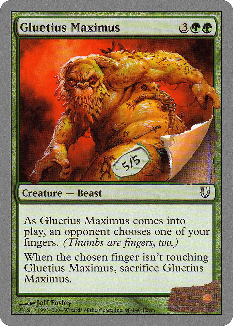 Image of Gluetius Maximus (UNH-098) - Unhinged Foil