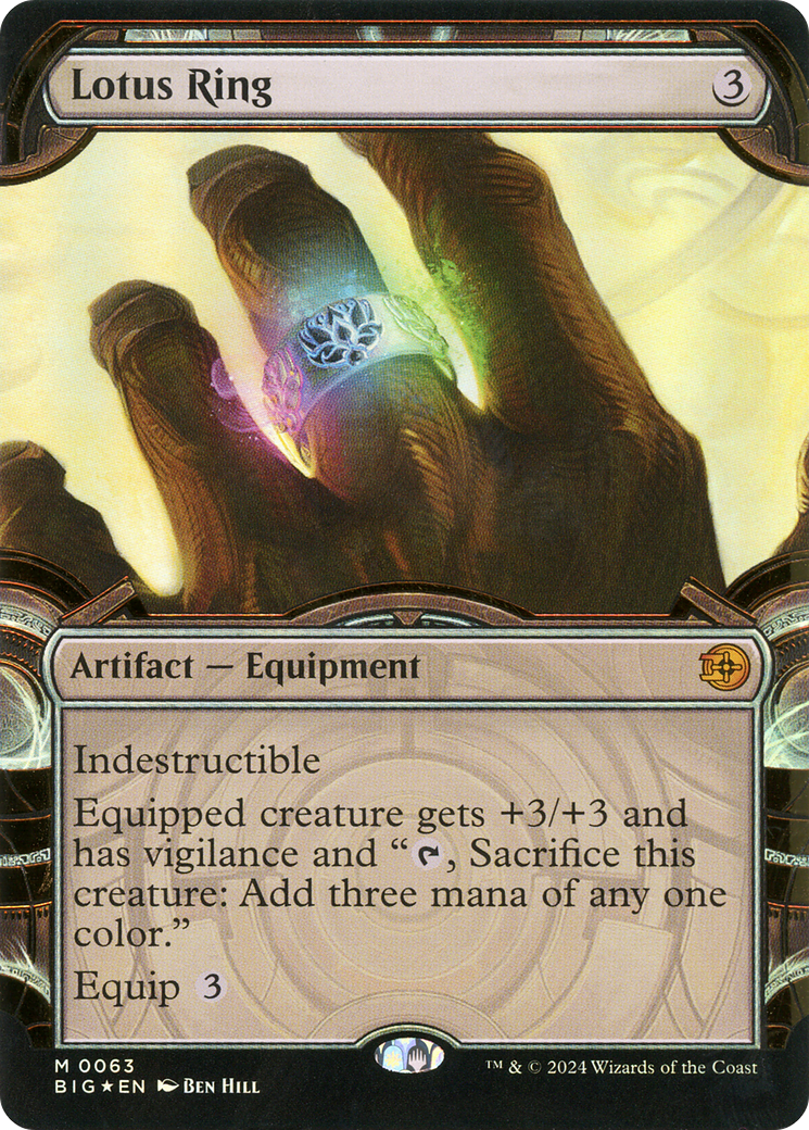Image of Lotus Ring (Showcase) (Raised Foil) (BIG-063) - The Big Score: (Showcase) Foil