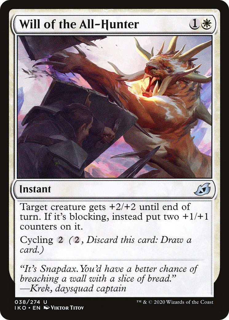Image of Will of the All-Hunter (IKO-038) - Ikoria: Lair of Behemoths