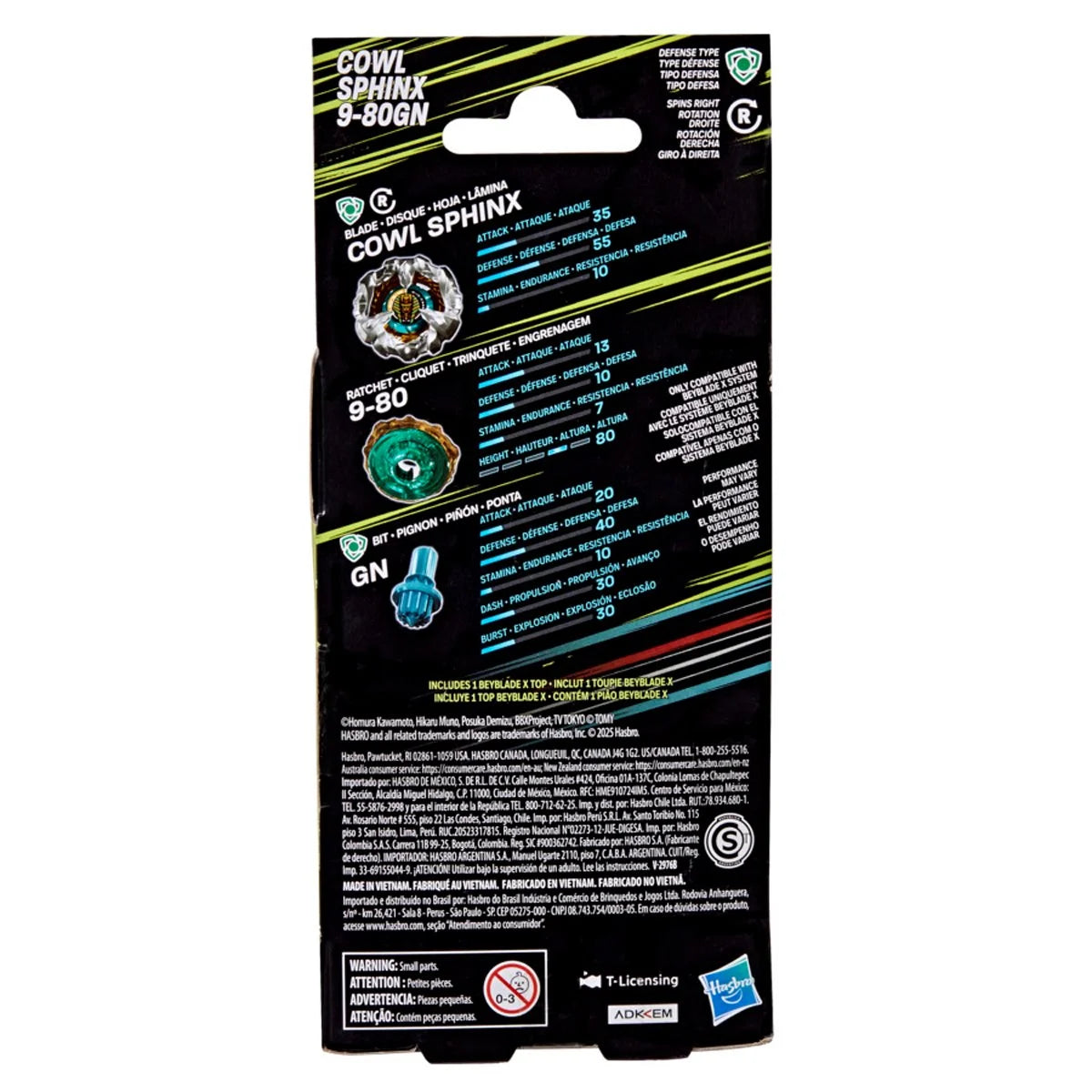 Image of Beyblade X Cowl Sphinx 9-80GN Booster Pack