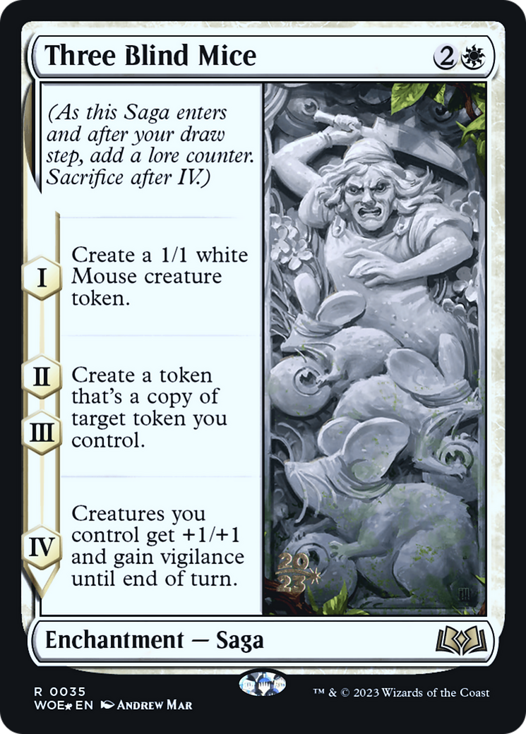 Image of Three Blind Mice (PRE-035) - Wilds of Eldraine Promos Foil