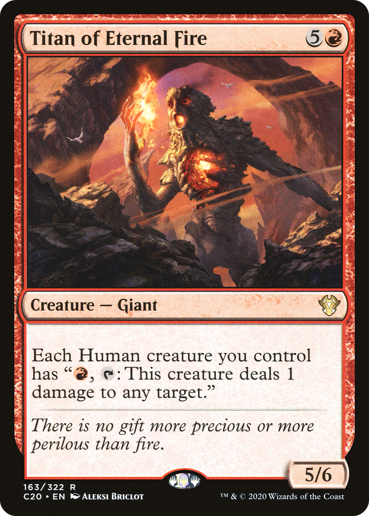 Image of Titan of Eternal Fire (C20-163) - Commander 2020