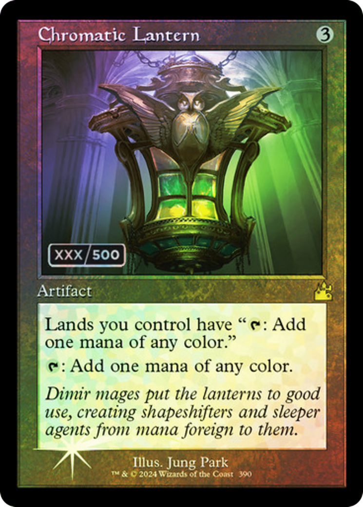 Image of Chromatic Lantern (Retro Frame) (Serial Numbered) (RVR-390) - Ravnica Remastered Foil