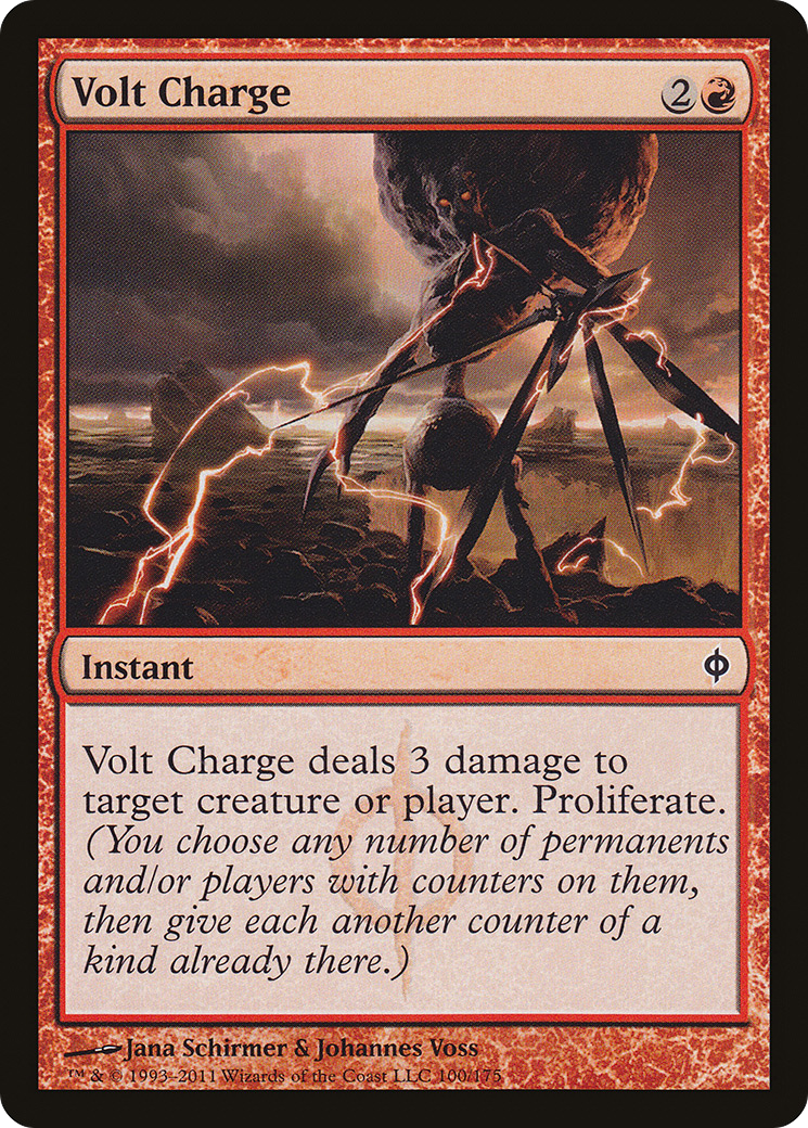 Image of Volt Charge (NPH-100) - New Phyrexia Foil