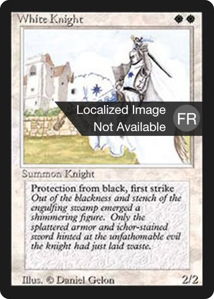 Image of White Knight (FBB-) - Foreign Black Border