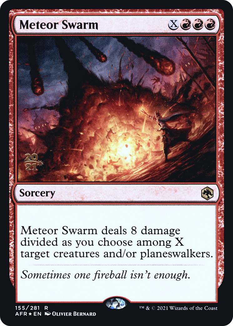 Image of Meteor Swarm (PRE-155S) - Adventures in the Forgotten Realms Promos Foil