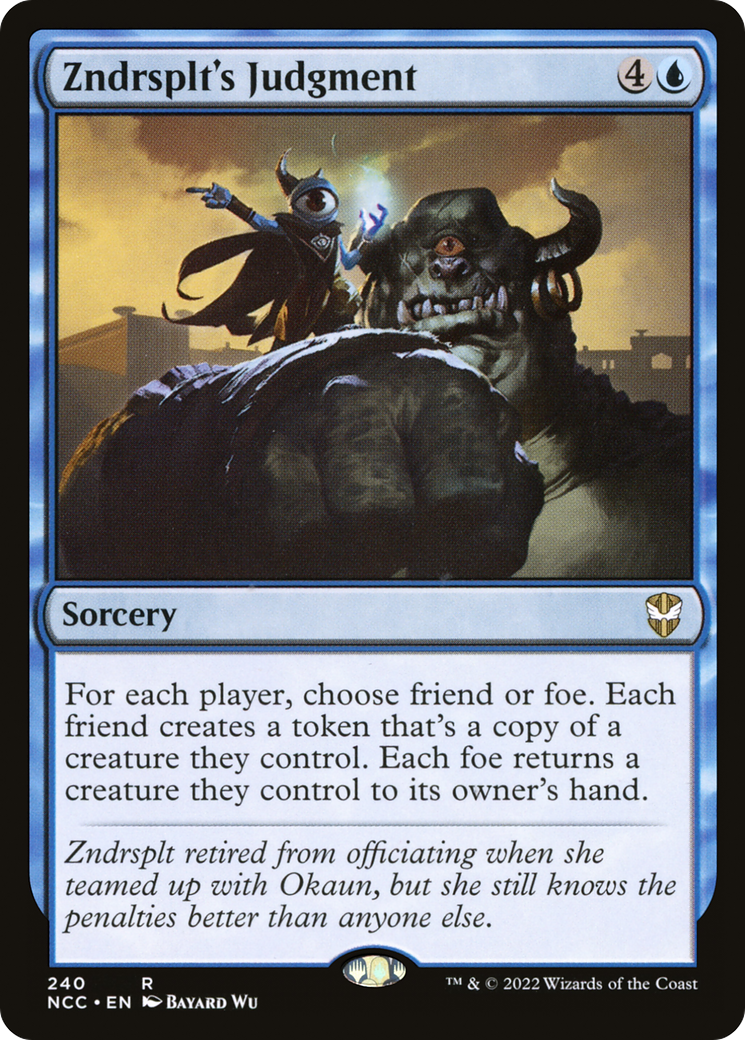 Image of Zndrsplt's Judgment (NCC-240) - New Capenna Commander