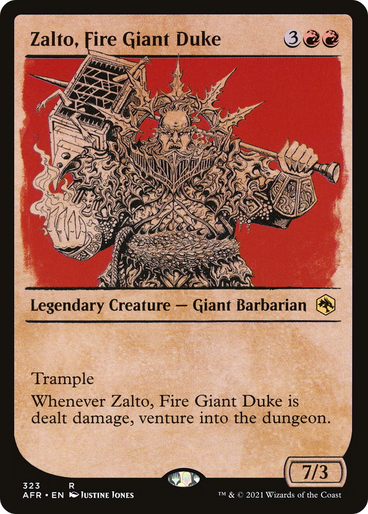 Image of Zalto, Fire Giant Duke (Showcase) (AFR-323) - Adventures in the Forgotten Realms: (Showcase)