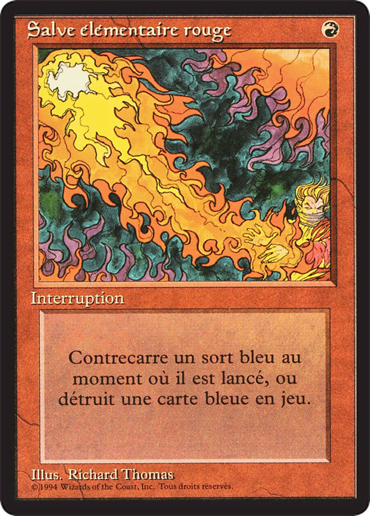 Image of Red Elemental Blast (FBB-) - Foreign Black Border