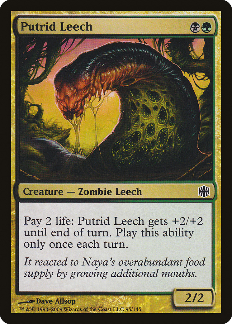 Image of Putrid Leech (ARB-095) - Alara Reborn Foil