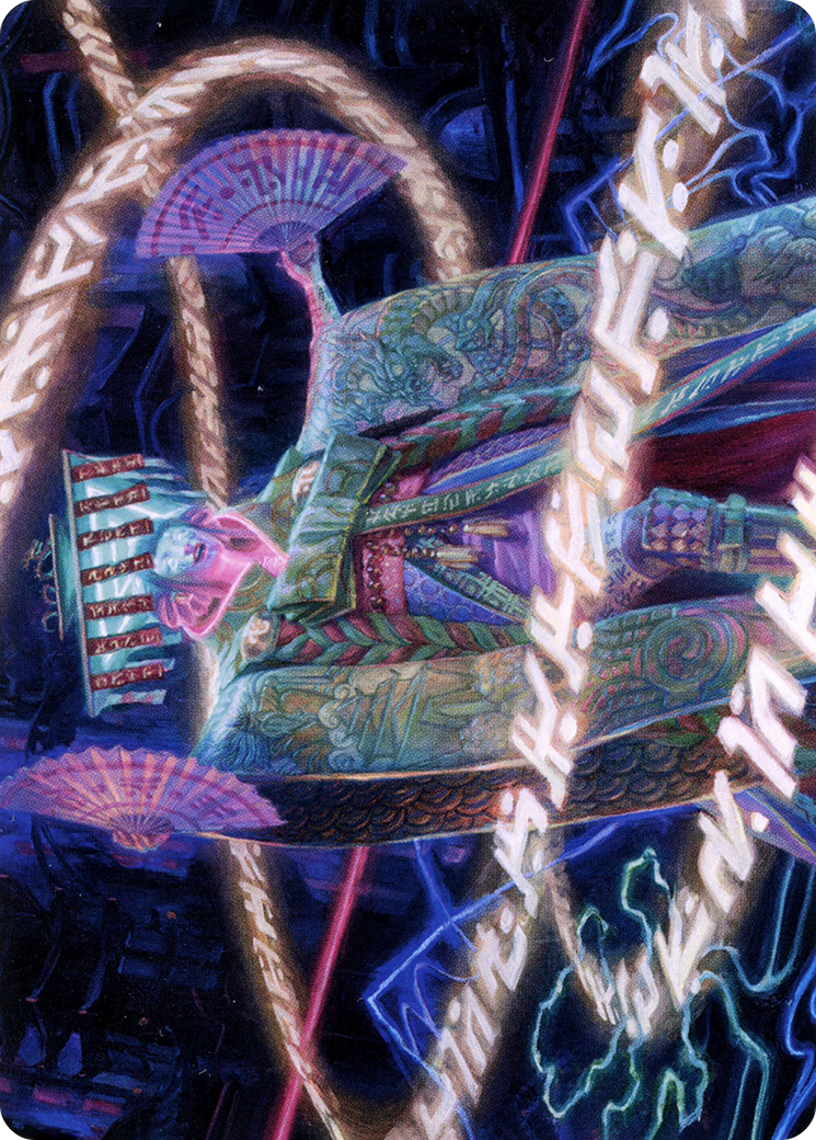 Image of Satsuki, the Living Lore // Satsuki, the Living Lore (ANEO-005) - Neon Dynasty Art Series (Borderless)