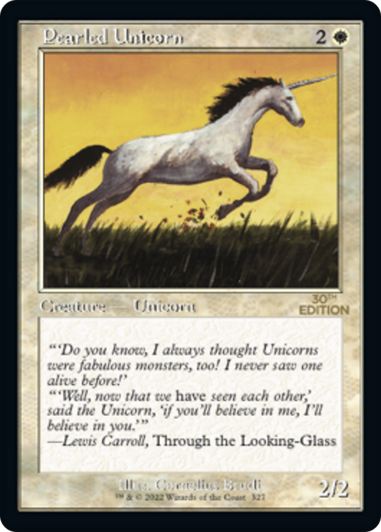 Image of Pearled Unicorn (Retro Frame) (30A-327) - 30th Anniversary Edition