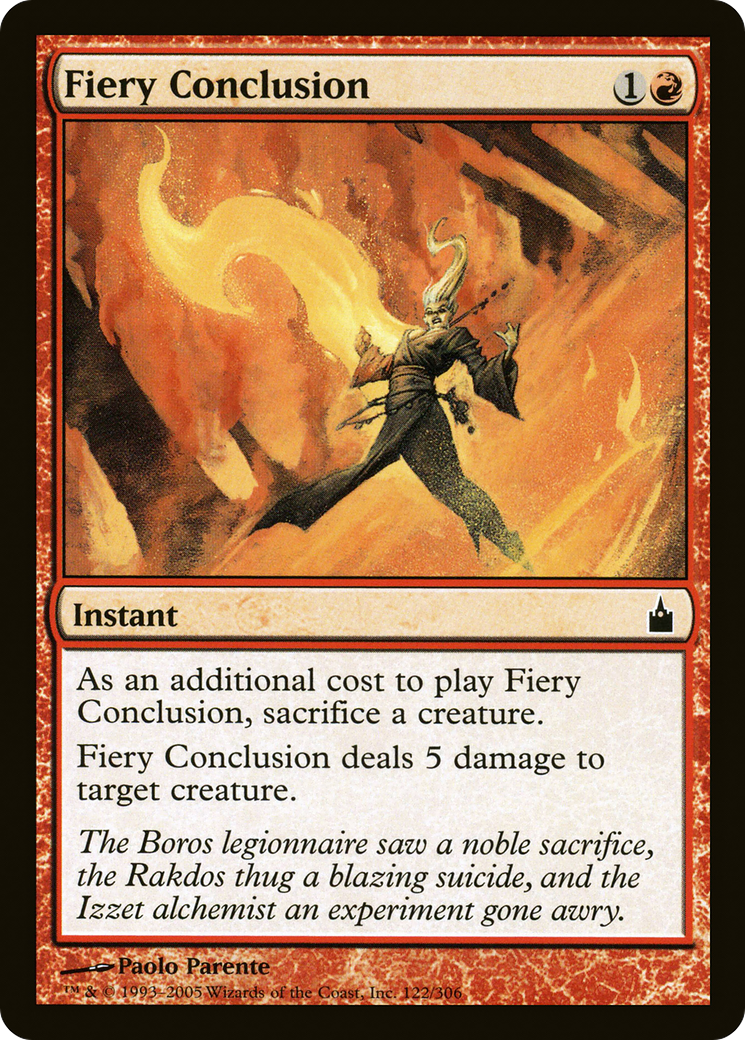 Image of Fiery Conclusion (RAV-122) - Ravnica: City of Guilds