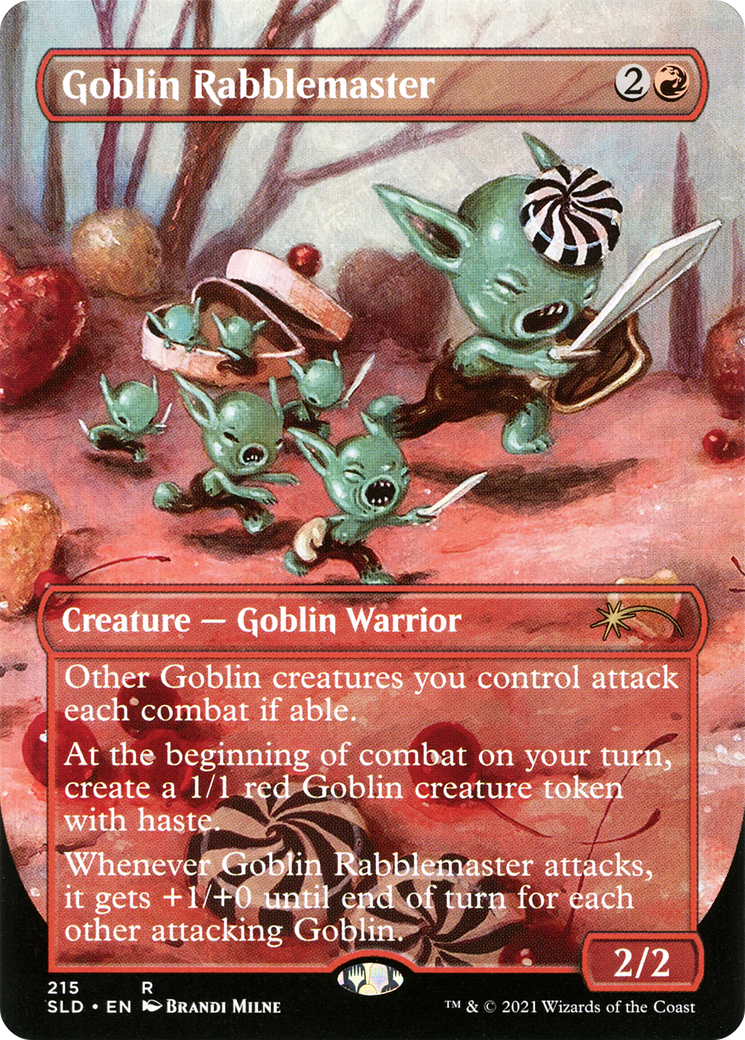 Image of Goblin Rabblemaster (SLD-215) - Secret Lair Drop (Borderless)