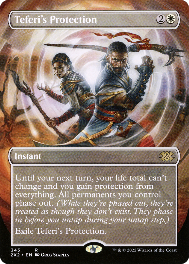 Image of Teferi's Protection (Borderless) (2X2-343) - Double Masters 2022 (Borderless) Foil