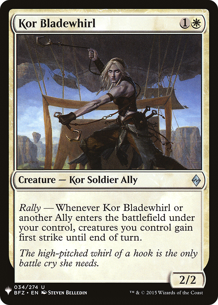 Image of Kor Bladewhirl (LIST-BFZ-34) - The List