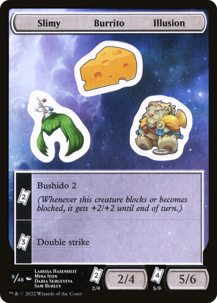 Image of Slimy Burrito Illusion (UNF-009) - Unfinity Sticker Sheets