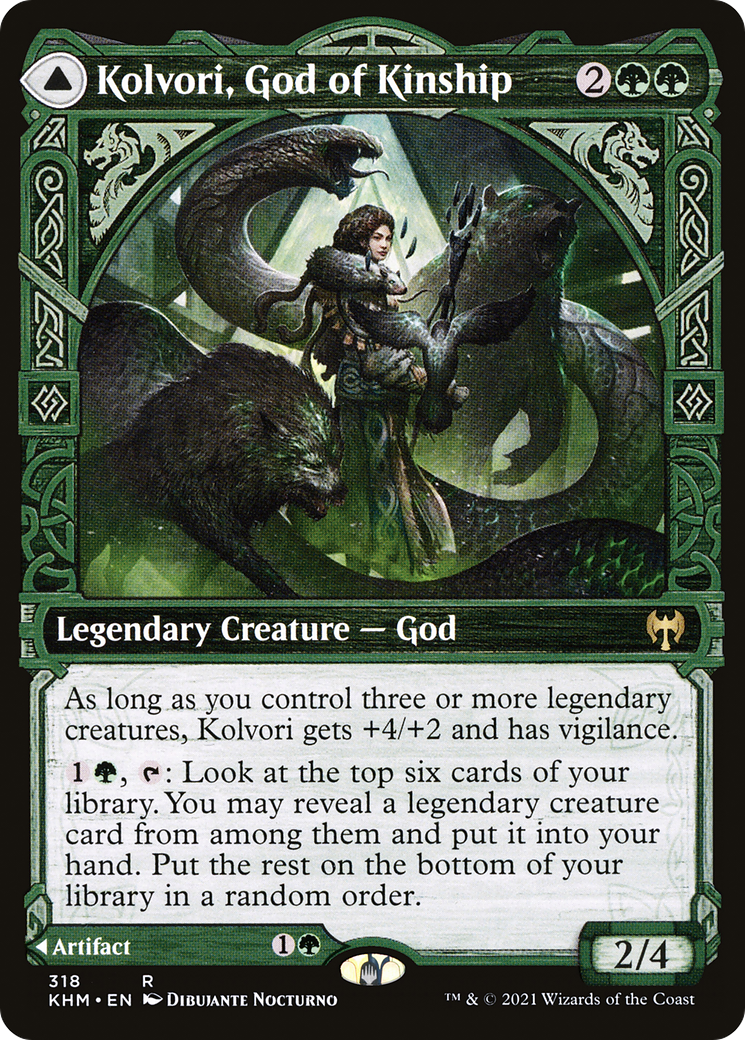 Image of Kolvori, God of Kinship (Showcase) (KHM-318) - Kaldheim: (Showcase)