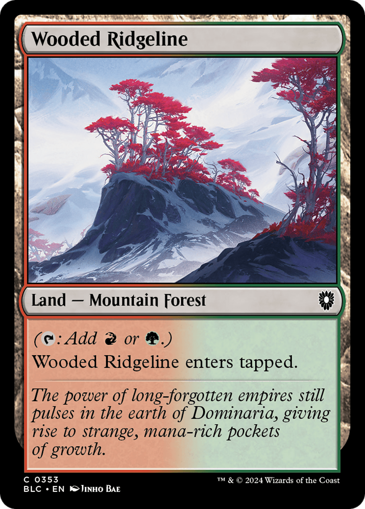 Image of Wooded Ridgeline (BLC-353) - Bloomburrow Commander