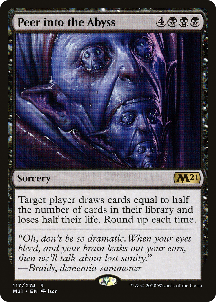 Image of Peer into the Abyss (M21-117) - Core Set 2021 Foil
