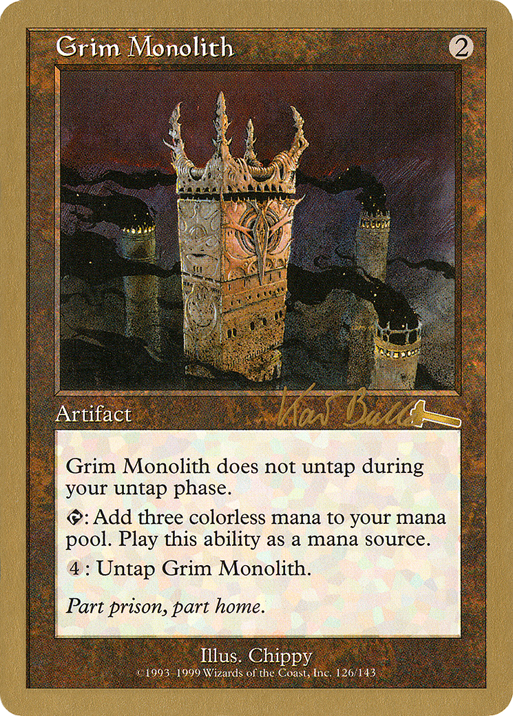 Image of Grim Monolith - 1999 Kai Budde (ULG) (WCD-) - World Championship Decks 1999