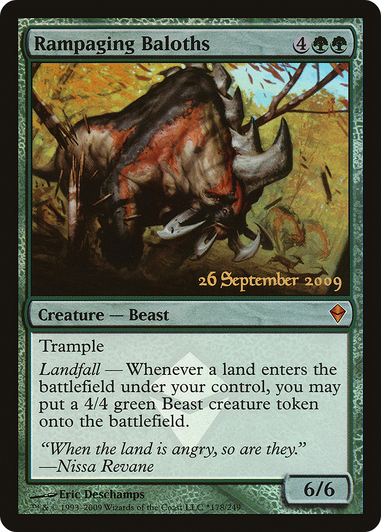 Image of Rampaging Baloths (PRE-178) - Zendikar Promos Foil