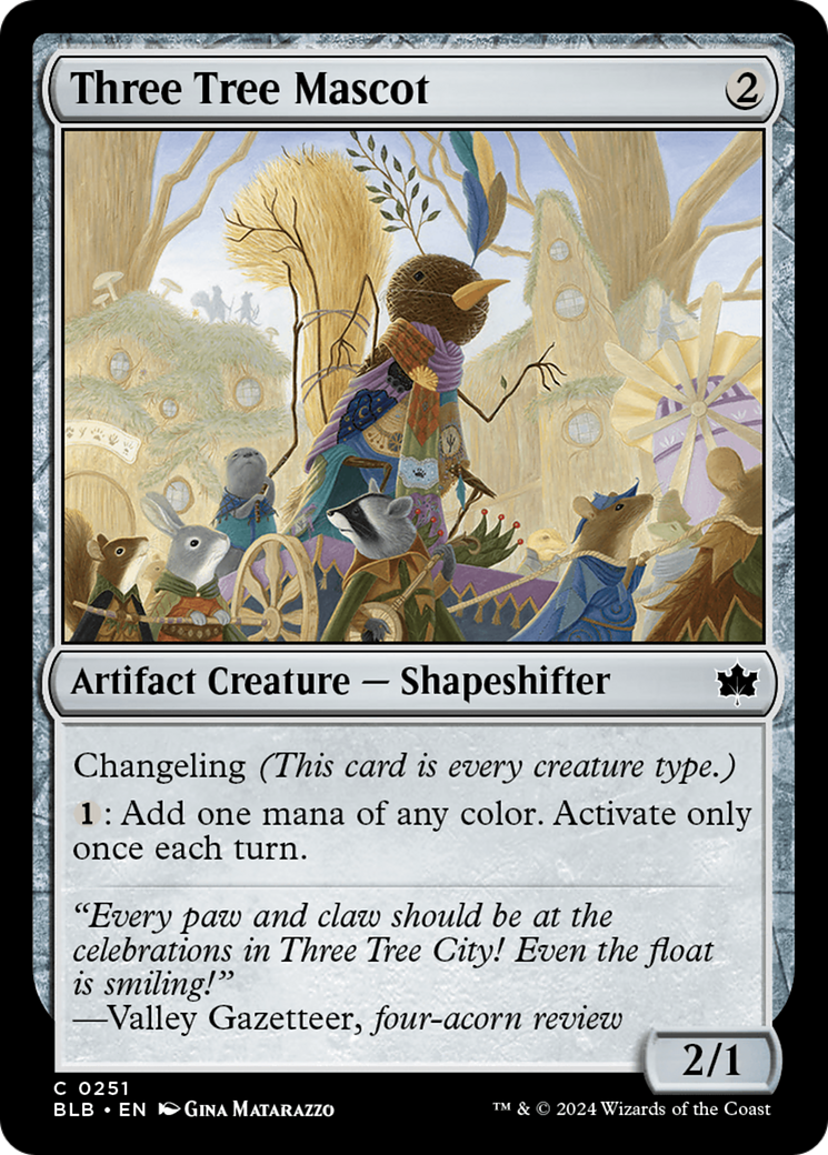 Image of Three Tree Mascot (BLB-251) - Bloomburrow Foil