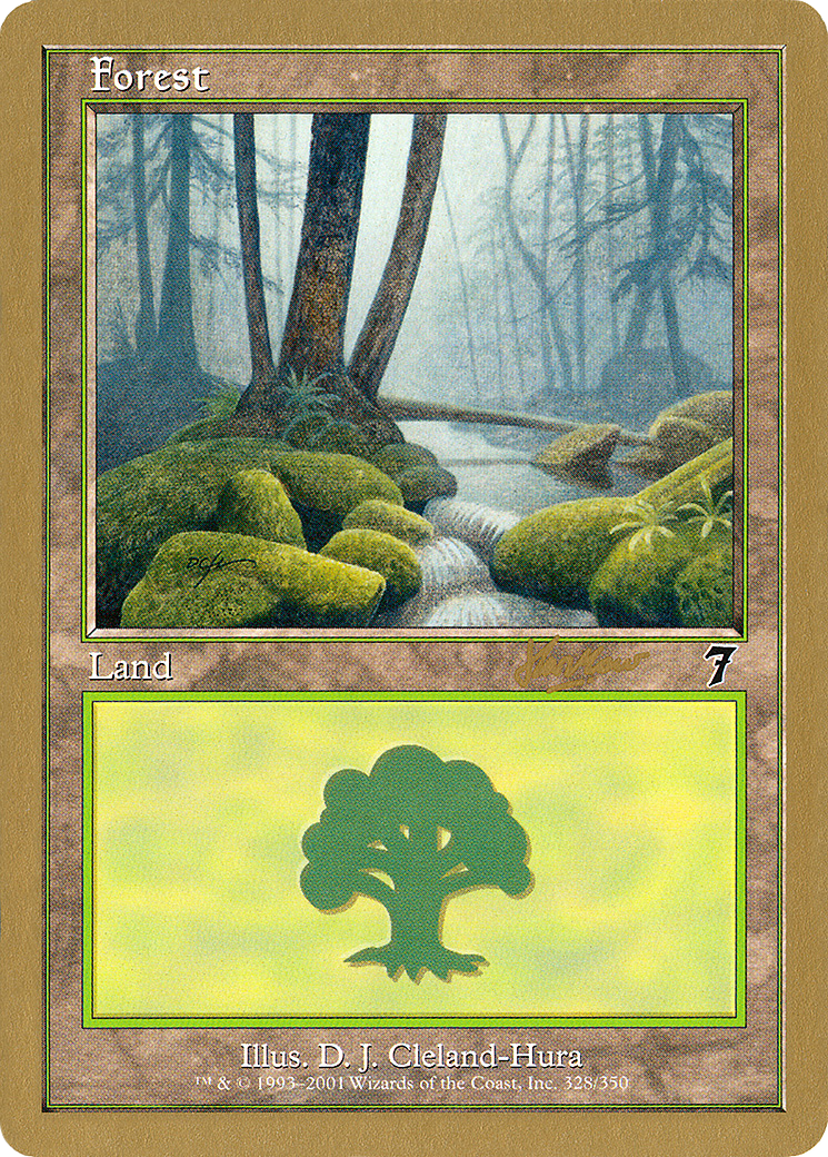 Image of Forest (328) - 2002 Sim Han How (7ED) (WCD-) - World Championship Decks 2002
