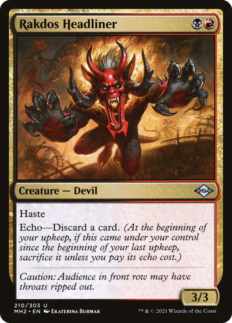 Image of Rakdos Headliner (MH2-210) - Modern Horizons 2 Foil