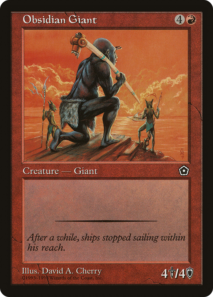 Image of Obsidian Giant (P02-109) - Portal Second Age