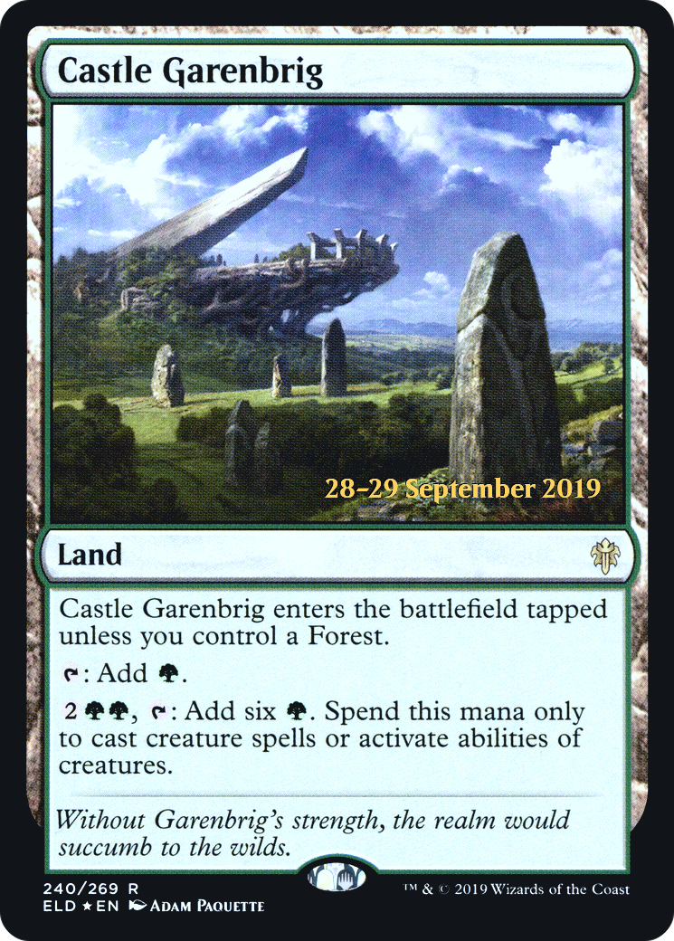 Image of Castle Garenbrig (PRE-240S) - Throne of Eldraine Promos Foil