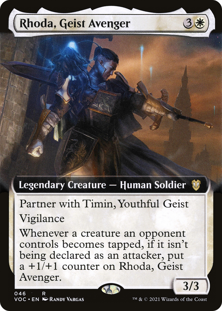 Image of Rhoda, Geist Avenger (Extended Art) (VOC-046) - Crimson Vow Commander: (Extended Art)