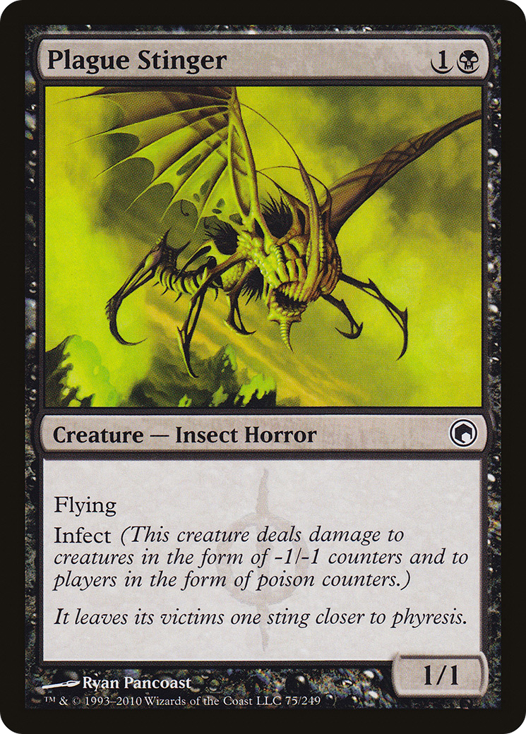Image of Plague Stinger (SOM-075) - Scars of Mirrodin Foil