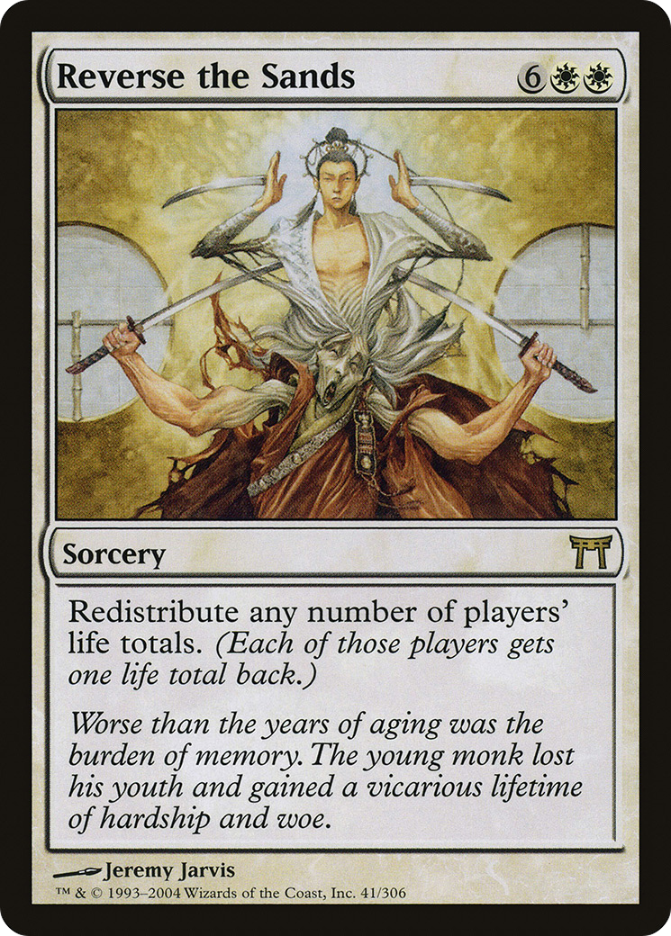 Image of Reverse the Sands (CHK-041) - Champions of Kamigawa Foil