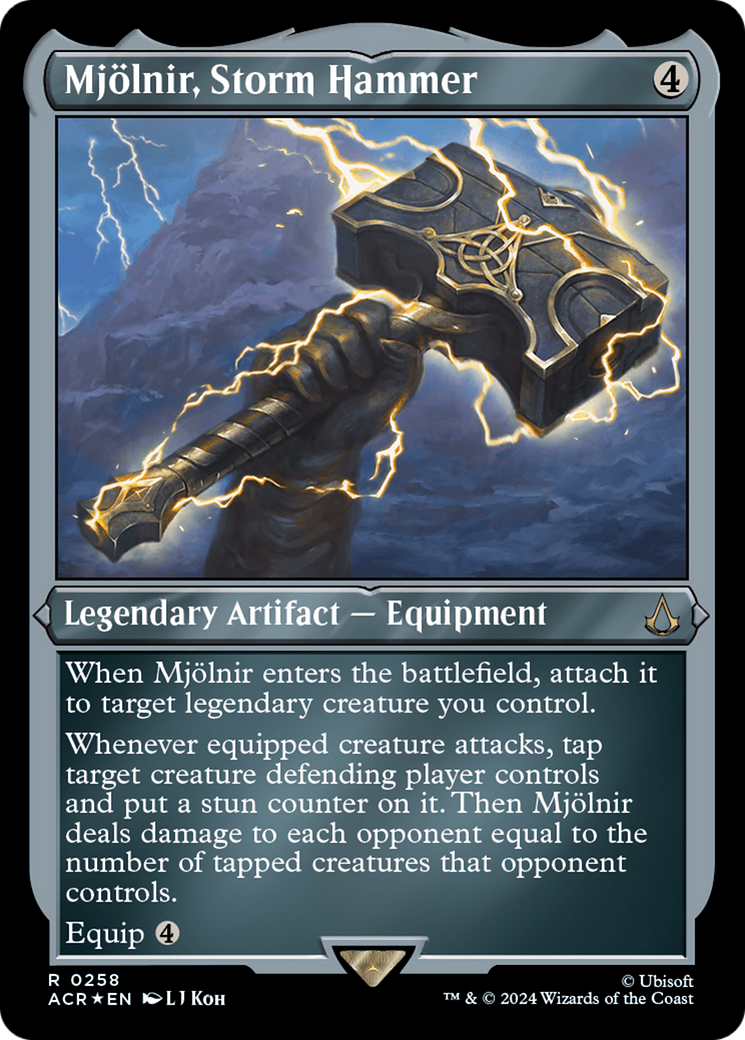 Image of Mjölnir, Storm Hammer (ACR-258) - Assassin's Creed Etched Foil