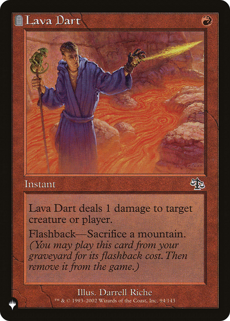 Image of Lava Dart (LIST-JUD-94) - The List: (tombstone)