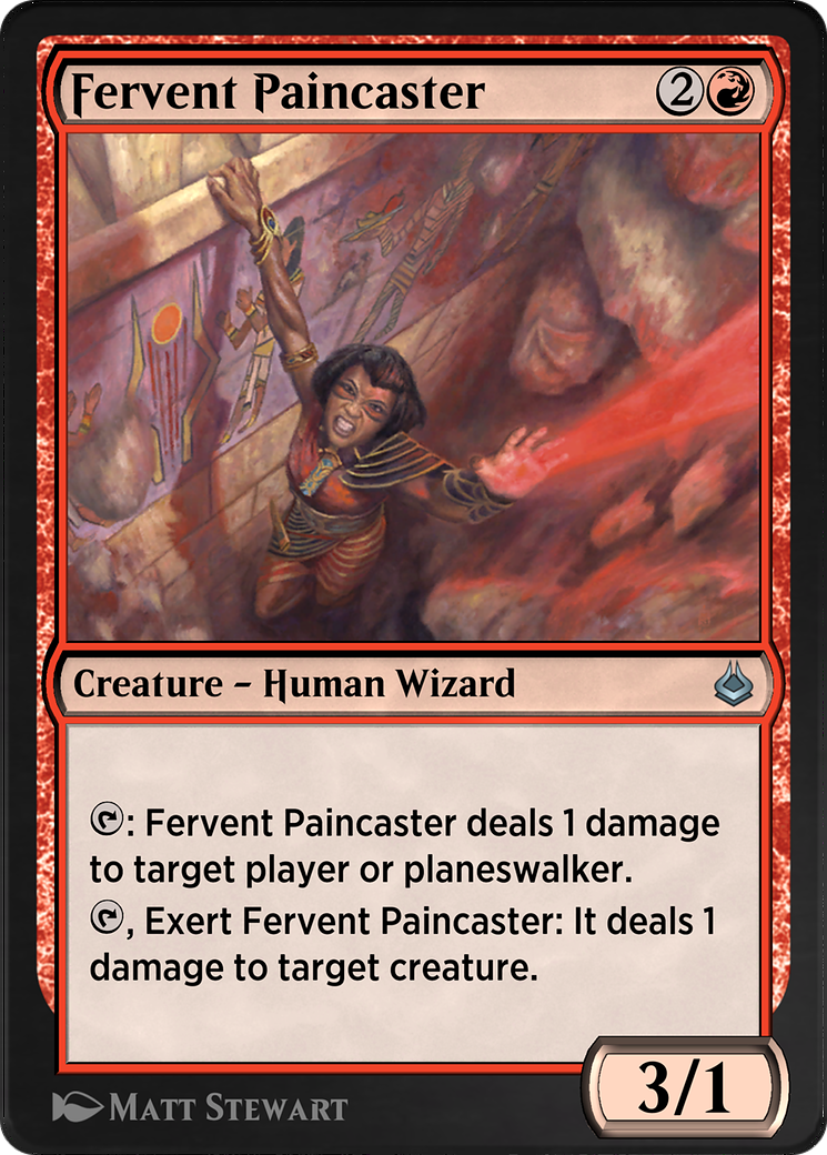 Image of Fervent Paincaster (AKR-153) - Amonkhet Remastered