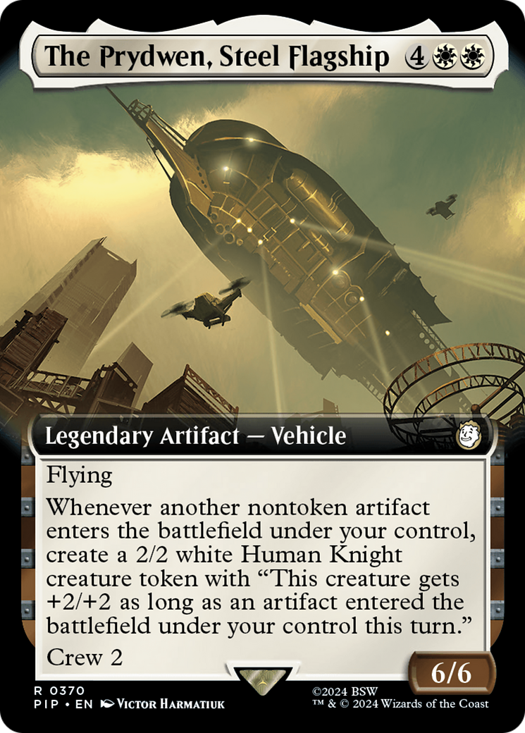 Image of The Prydwen, Steel Flagship (Extended Art) (PIP-370) - Fallout: (Extended Art) Foil
