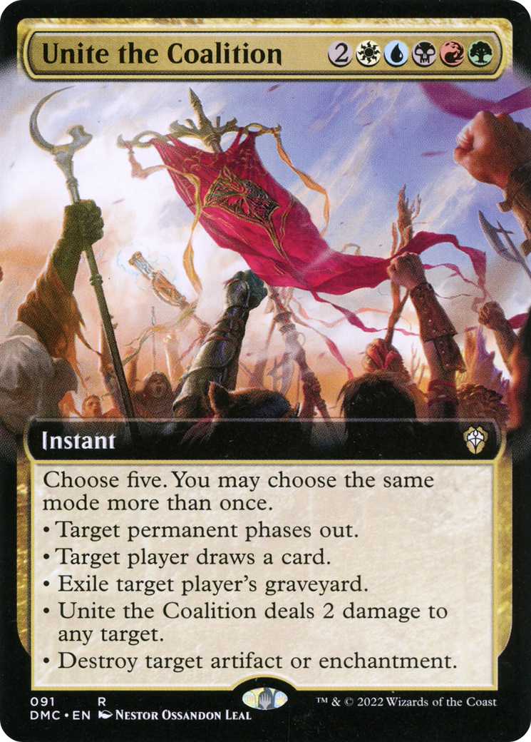 Image of Unite the Coalition (Extended Art) (DMC-091) - Dominaria United Commander: (Extended Art)