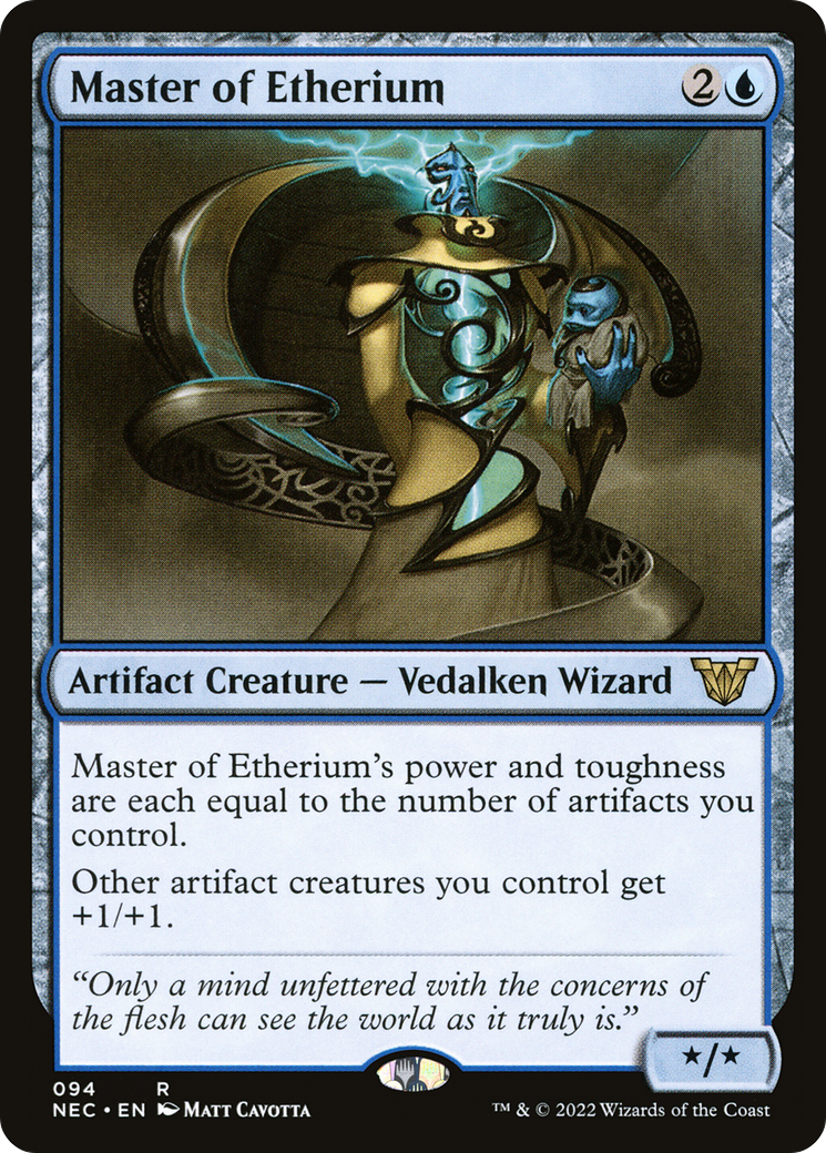 Image of Master of Etherium (NEC-094) - Neon Dynasty Commander
